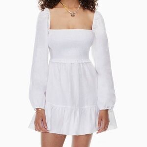BNWT Aritzia Wilfred White Tempest Linen Dress